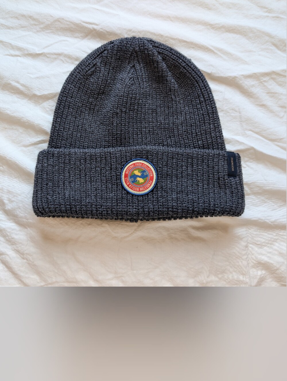 Pendleton National Park Olympic Stripe Reversible Beanie Grey/Blue